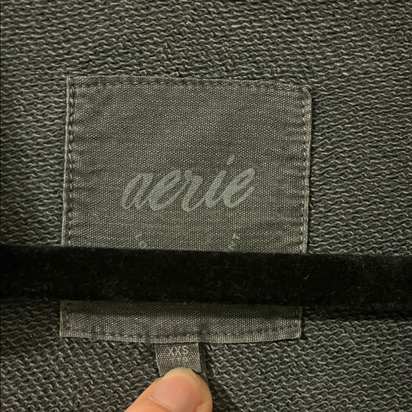 Aerie Charcoal Gray shacket - Picture 2 of 4